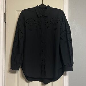 2/$50 Rails Alister Eyelet black shirt